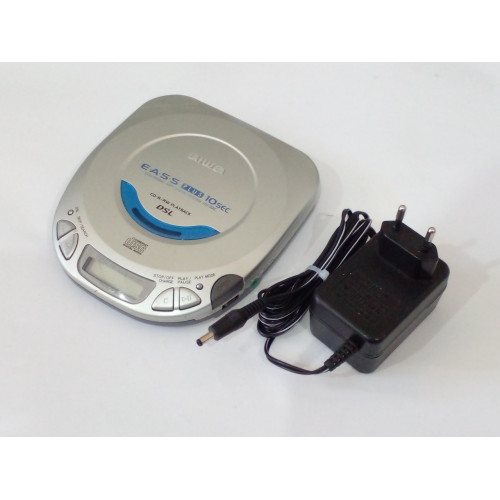 DiscMan CD Player Portátil Original Aiwa XPV411 + Fonte Bivolt Original